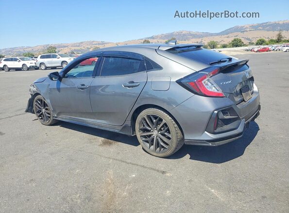 SHHFK7H48MU423516 2021 HONDA CIVIC Gray Trasero izquierdo