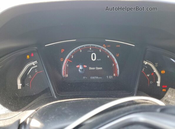 SHHFK7H48MU424018 2021 HONDA CIVIC Белый Вид щитка приборов