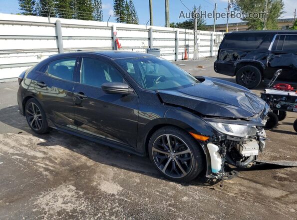 SHHFK7H49MU203446 2021 HONDA CIVIC Black Przód prawy
