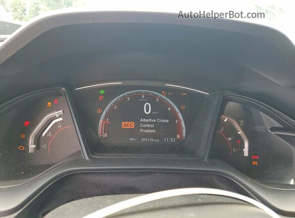 SHHFK7H49MU203446 2021 HONDA CIVIC Black Widok zestawu wskaźników