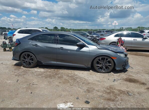 SHHFK7H4XKU404060 2019 HONDA CIVIC Gray Вид задньої частини салону