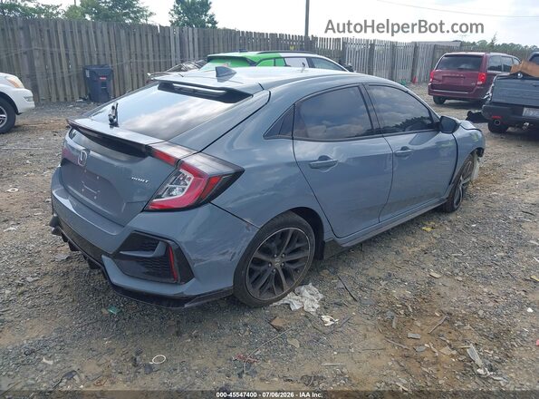 SHHFK7H4XMU225522 2021 HONDA CIVIC Blue უკანა მარჯვენა