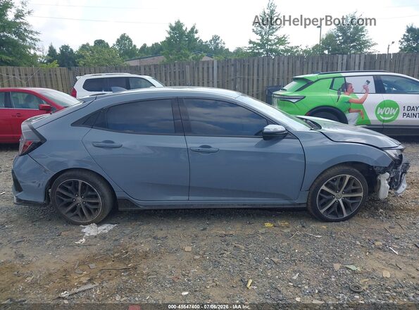 SHHFK7H4XMU225522 2021 HONDA CIVIC Blue უკანა სალონის ხედი