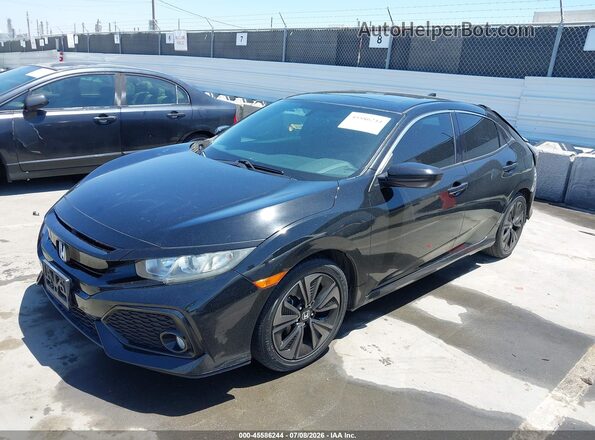 SHHFK7H50HU401444 2017 HONDA CIVIC Черный Передняя левая четверть
