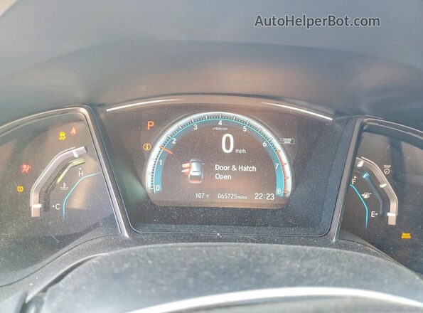 SHHFK7H52JU412189 2018 HONDA CIVIC Gray Instrument cluster view