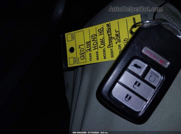 SHHFK7H52JU426271 2018 HONDA CIVIC Серебряный Вид панели приборов