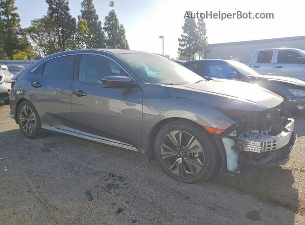 SHHFK7H57JU410082 2018 HONDA CIVIC Gray Delantero derecho