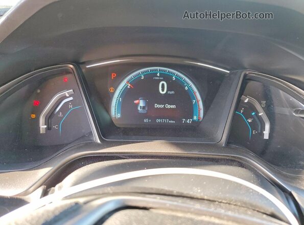 SHHFK7H57JU410082 2018 HONDA CIVIC Gray Vista del cuadro de instrumentos