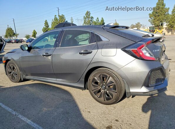 SHHFK7H57JU410082 2018 HONDA CIVIC Gray Trasero izquierdo