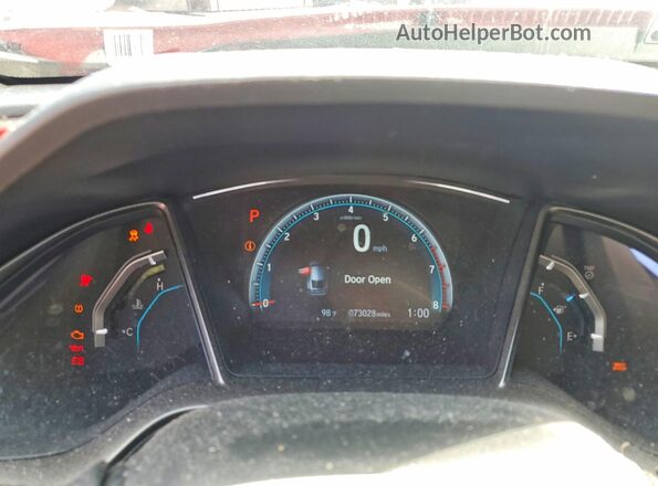 SHHFK7H57JU414875 2018 HONDA CIVIC Red Вид щитка приладів