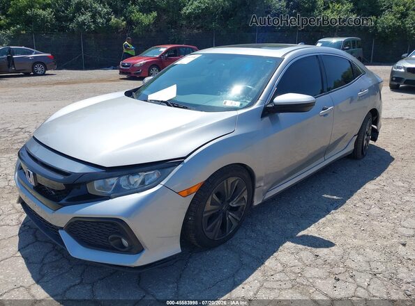 SHHFK7H58JU415663 2018 HONDA CIVIC Silver Przód lewy