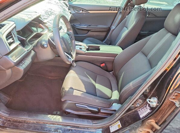 SHHFK7H60KU220134 2019 HONDA CIVIC Черный Вид салона спереди