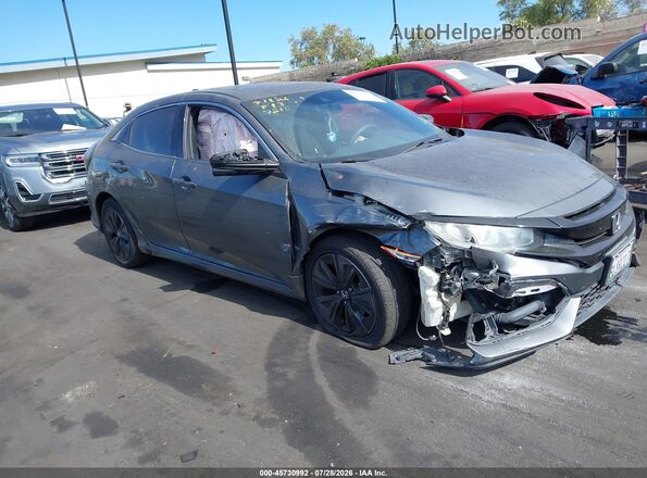 SHHFK7H60KU417210 2019 HONDA CIVIC Gray ხელსაწყოთა პანელის ხედი