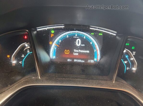 SHHFK7H60MU206799 2021 HONDA CIVIC Gray Vista del cuadro de instrumentos
