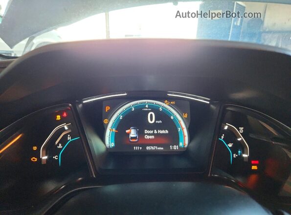 SHHFK7H61LU218877 2020 HONDA CIVIC Teal Սարքավորումների վահանակի տեսք