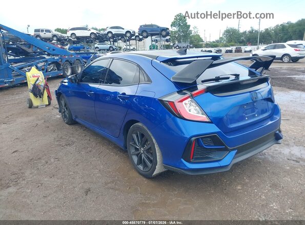 SHHFK7H62LU217642 2020 HONDA CIVIC Blue Հետևի ձախ