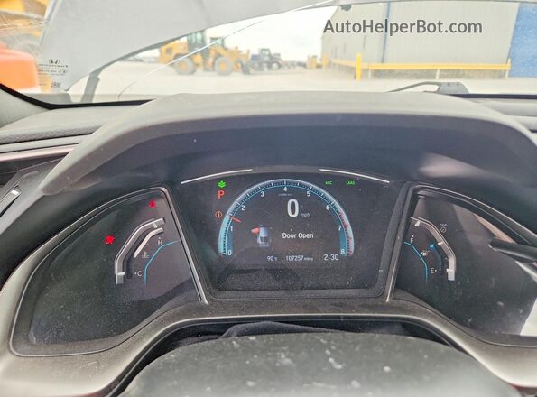 SHHFK7H62MU233003 2021 HONDA CIVIC Серый Вид щитка приборов