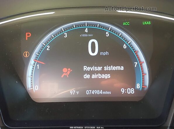SHHFK7H63LU421284 2020 HONDA CIVIC Gray 