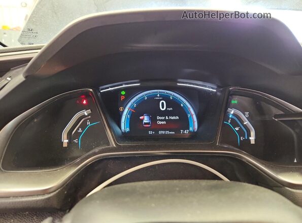 SHHFK7H64LU225628 2020 HONDA CIVIC Black Vista del cuadro de instrumentos