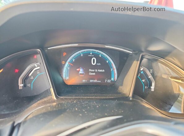SHHFK7H64MU232919 2021 HONDA CIVIC White Вид щитка приладів