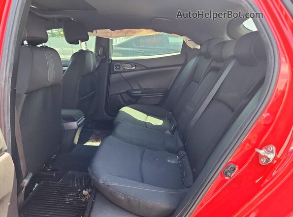 SHHFK7H65KU209517 2019 HONDA CIVIC Red Vista de los asientos traseros
