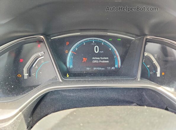 SHHFK7H67LU407887 2020 HONDA CIVIC Серебряный Вид щитка приборов