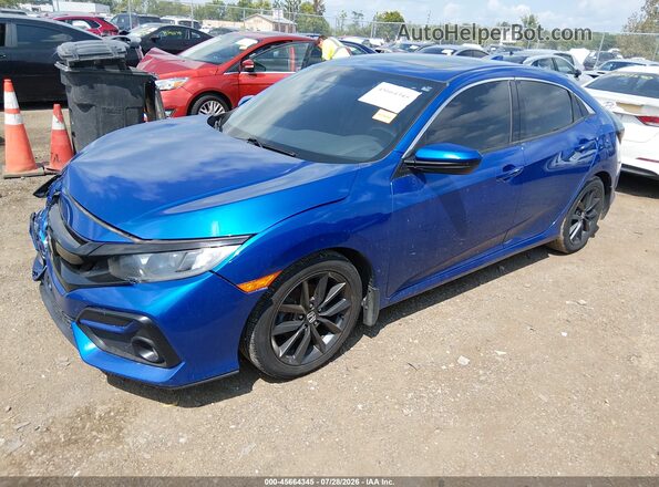 SHHFK7H68LU201574 2020 HONDA CIVIC Синий Передняя левая четверть