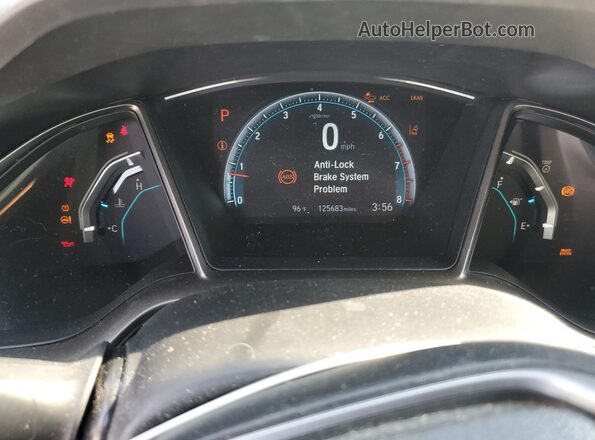 SHHFK7H6XJU223119 2018 HONDA CIVIC Gray ხელსაწყოთა პანელის ხედი