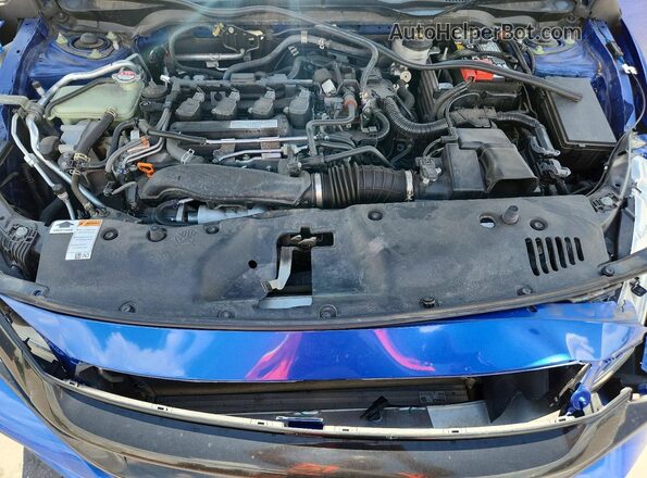 SHHFK7H6XKU215152 2019 HONDA CIVIC Blue უკანა სალონის ხედი