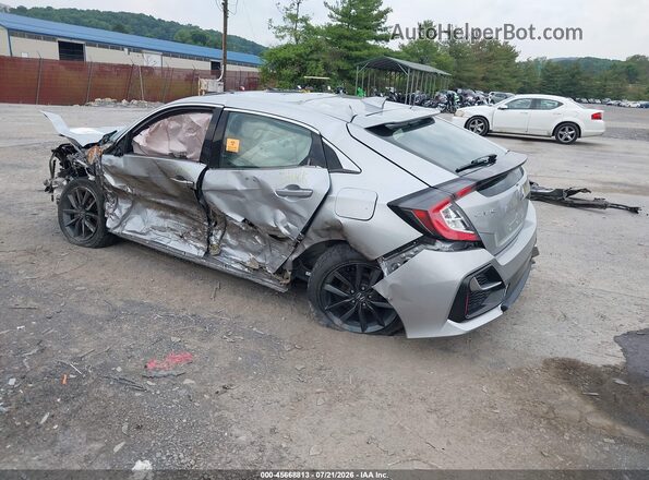 SHHFK7H6XMU411062 2021 HONDA CIVIC Серебряный Задняя левая четверть