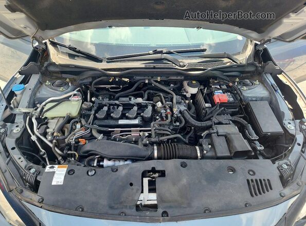 SHHFK7H75HU201046 2017 HONDA CIVIC Blue Вид задньої частини салону