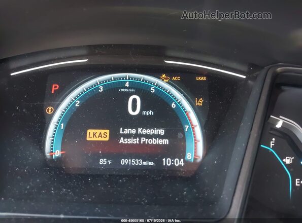 SHHFK7H84KU403344 2019 HONDA CIVIC White Vista de los asientos traseros