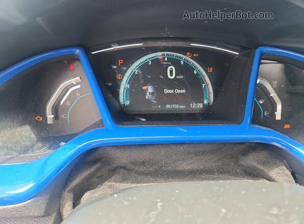 SHHFK7H87LU222160 2020 HONDA CIVIC Blue Widok zestawu wskaźników