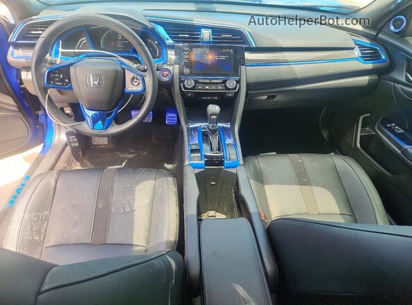 SHHFK7H87LU222160 2020 HONDA CIVIC Blue Widok deski rozdzielczej