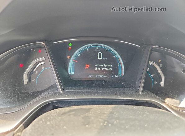 SHHFK7H88JU216252 2018 HONDA CIVIC White Vista del cuadro de instrumentos