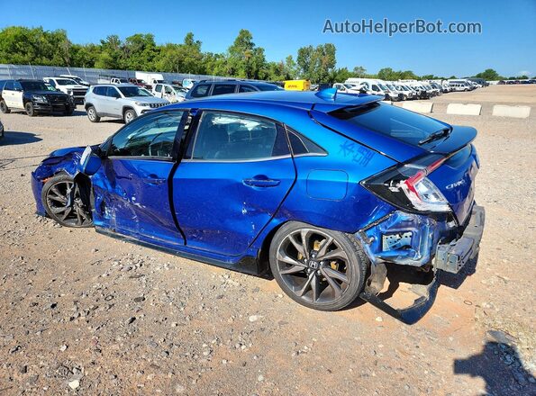 SHHFK7H90HU231220 2017 HONDA CIVIC Blue Trasero izquierdo