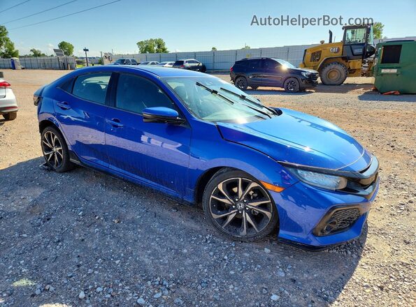 SHHFK7H90HU231220 2017 HONDA CIVIC Blue Delantero derecho