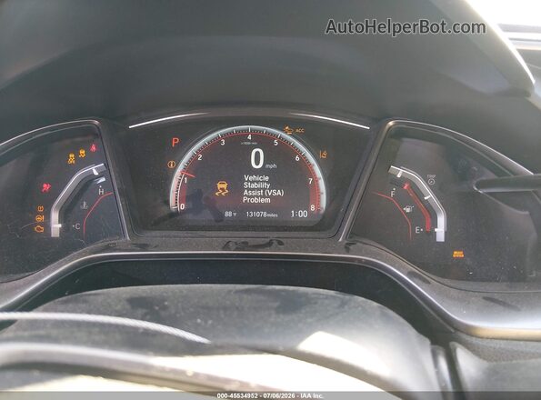 SHHFK7H90JU418592 2018 HONDA CIVIC Gray Widok tylnych siedzeń