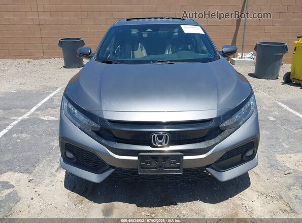 SHHFK7H90JU418592 2018 HONDA CIVIC Gray Widok zestawu wskaźników