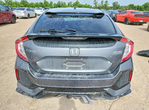 SHHFK7H91KU412642 2019 HONDA CIVIC Gray Вид ззаду