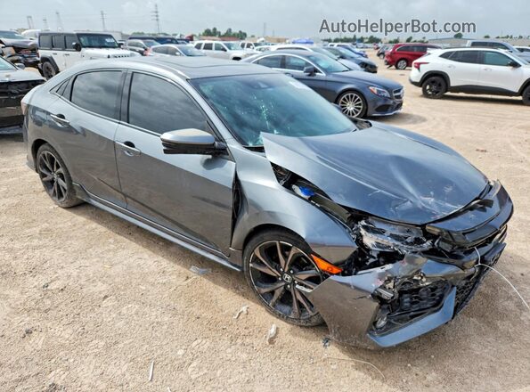 SHHFK7H91KU412642 2019 HONDA CIVIC Gray Передня права чверть