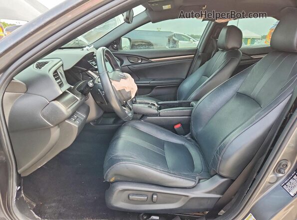 SHHFK7H91KU412642 2019 HONDA CIVIC Gray Вид салону спереду