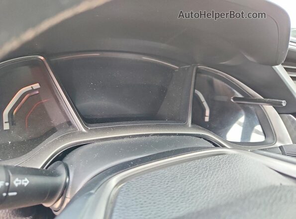 SHHFK7H91KU412642 2019 HONDA CIVIC Gray Вид щитка приладів