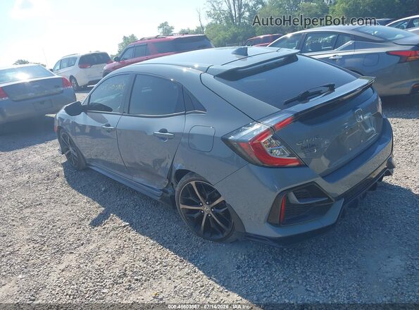 SHHFK7H92MU217779 2021 HONDA CIVIC Gray Rear left