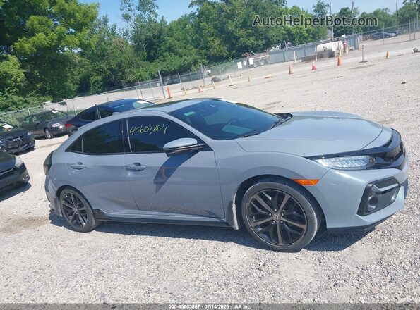 SHHFK7H92MU217779 2021 HONDA CIVIC Gray Rear interior view