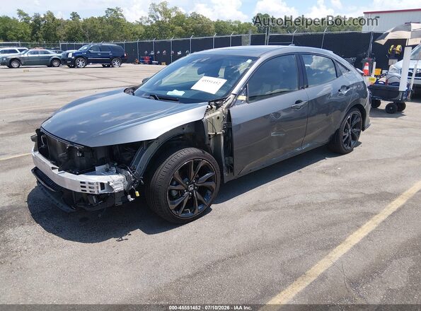 SHHFK7H93JU204339 2018 HONDA CIVIC Gray Передня ліва чверть
