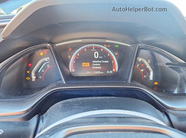 SHHFK7H93LU208734 2020 HONDA CIVIC Gray Widok zestawu wskaźników