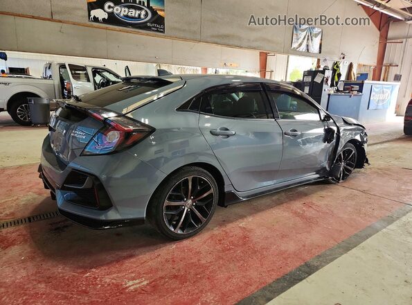 SHHFK7H93MU415481 2021 HONDA CIVIC Blue Հետևի աջ