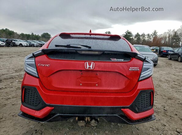 SHHFK7H94JU235356 2018 HONDA CIVIC Красный Вид сзади