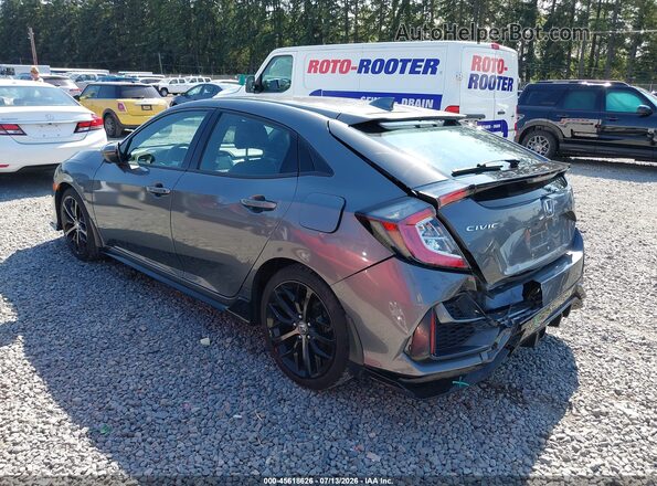 SHHFK7H96MU407584 2021 HONDA CIVIC Gray Trasero izquierdo